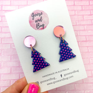 Christmas Tree Mini Polkadot Dangles