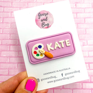 Name Badge - Teacher theme